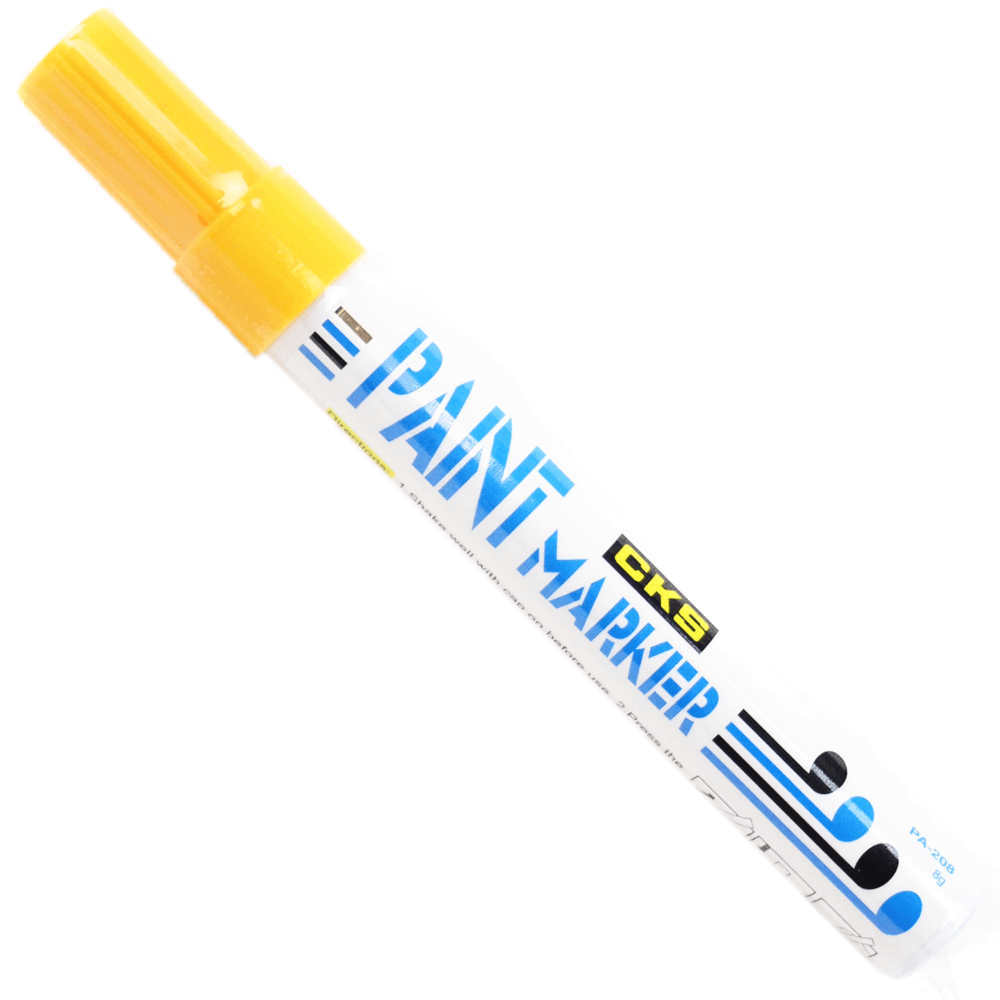 Caneta Permanente Paint Marker CKS Amarelo